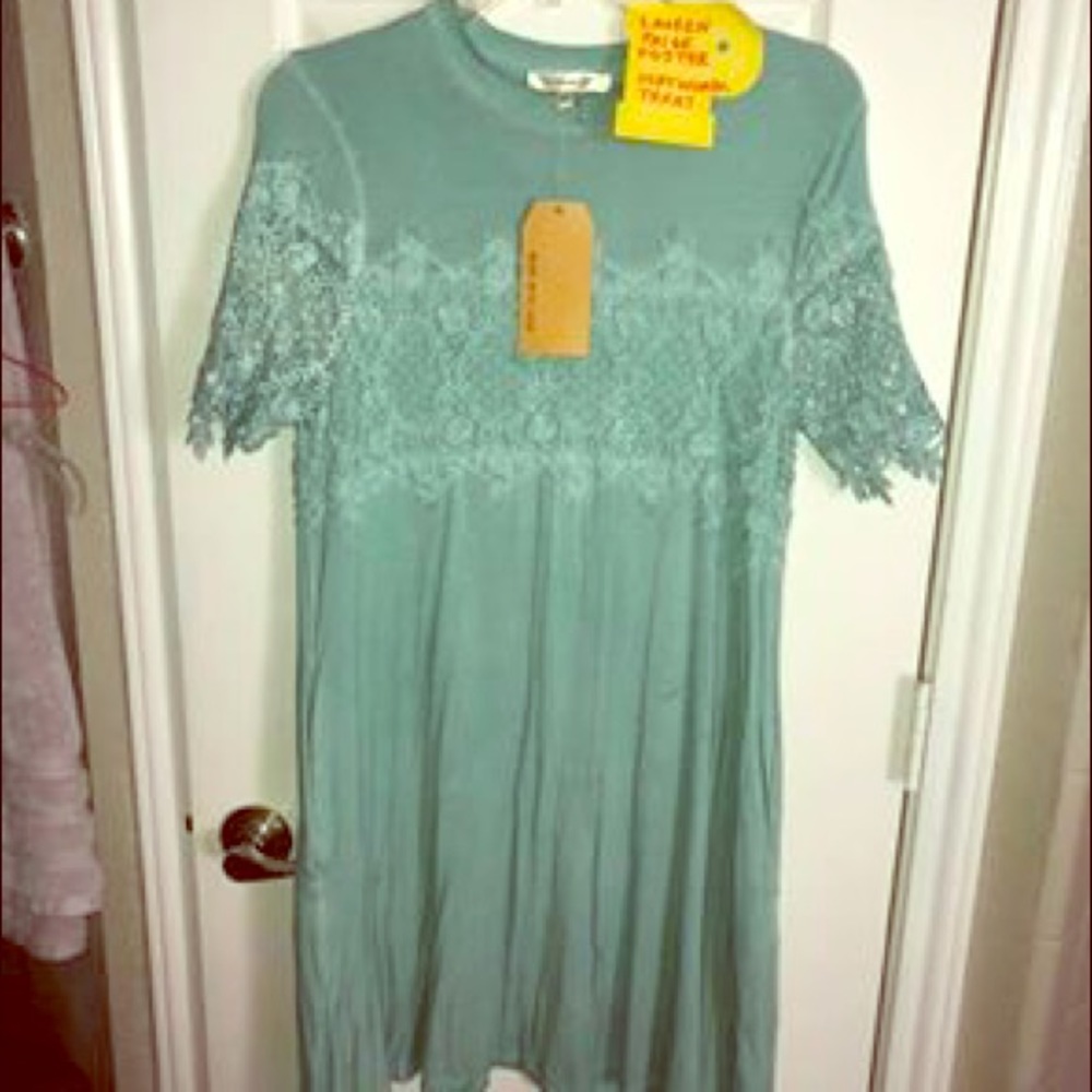 Teal Lace Super Soft Dress
